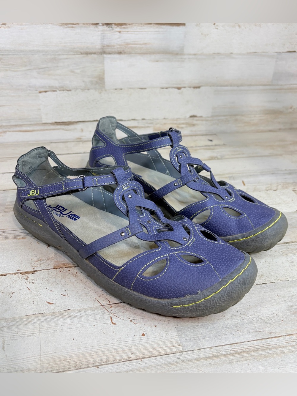 JBU Jambu Women’s Shoes Size 9M Sydney Gray Blue Memory Foam Breathable Gorpcore
